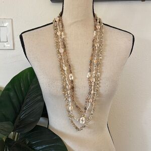 Multi-Strand Sea Shell Necklaces
